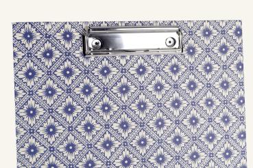 Clipboard blue "Loisl", stable mechanics, handmade